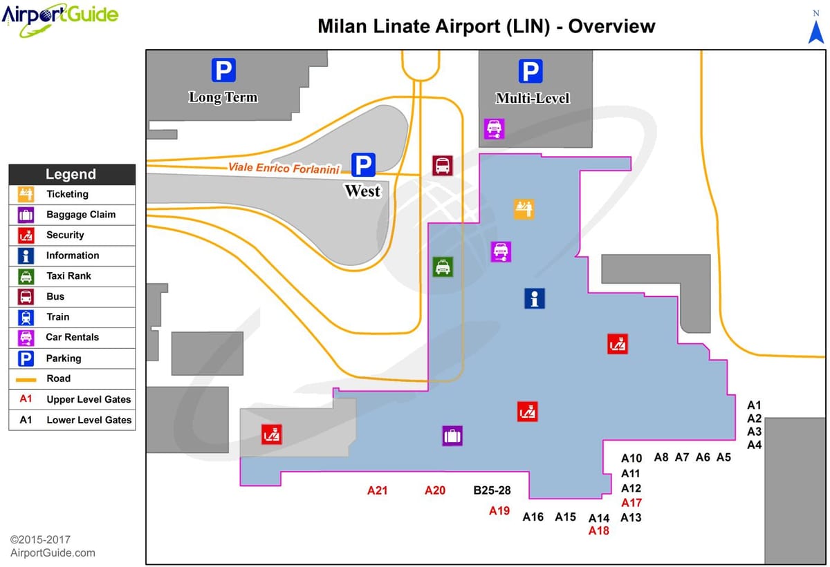 milano linate মানচিত্র