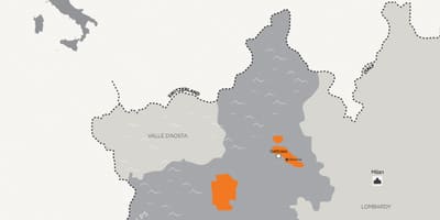 মানচিত্র মিলান ও পার্শ্ববর্তী শহর